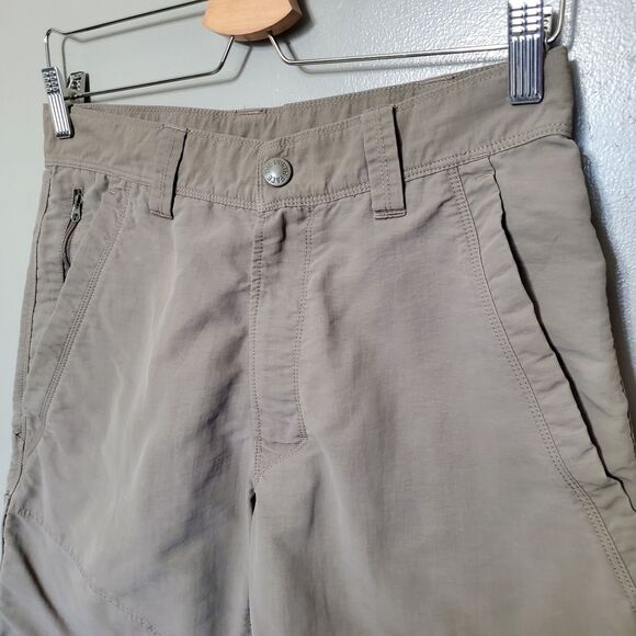 The North Face Axez Shorts Men’s Size 30 Zip Fly Multipocket Hiking Taupe Brown - Picture 2 of 12